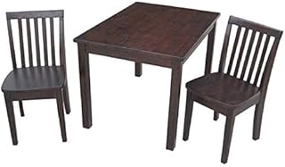 Pemberly Row 3 Piece Mission Table Set in Rich Mocha