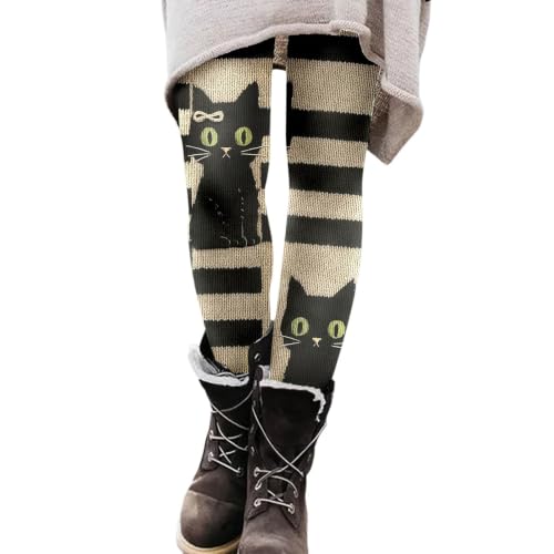 Womens Halloween Print Leggings Soft High Waist Yoga Pants 2026 Black-a - image 1