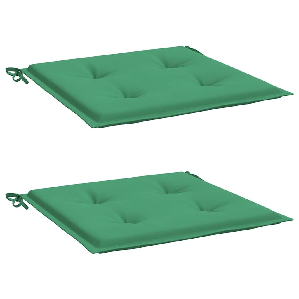 Set di 2 cuscini per sedia da giardino, 50 x 50 x 4 cm, in tessuto Oxford, resistenti alle intemperie, comodi cuscini per mobili da giardino, balcone, terrazza, sala da pranzo, soggiorno