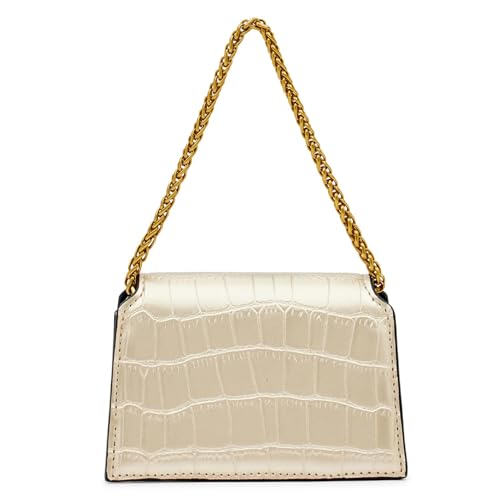 Image of Miraggio Anna Micro Bag for Women | Top Handle Small Crossbody Bag for Women - Gold