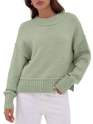ZAFUL Cozy Fall Sweaters for Women 2025 Crew Neck Pullover