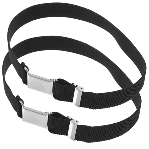 2pcs Boys Girls Elastic Belts Adjustable Waistband Pants Decorative Stretchy Belt