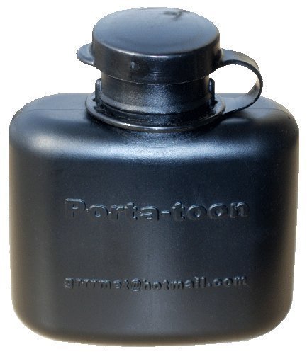 Porta-toon - Convenient, Small Portable Spittoon (Black)