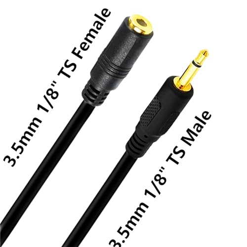 Cable Extensor Monoaural 3.5mm 1.8m Negro miniatura 3