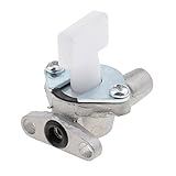 Der weiße Teil ist der Kugelhahn, der sich nach links oder rechts dreht, damit der Kraftstoff ein- oder ausgeschaltet werden kann.