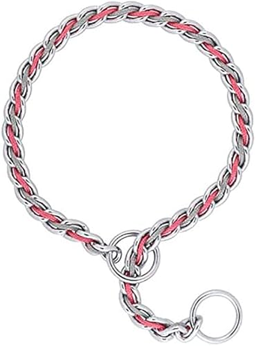 Vista 6 de Terrain D.O.G. Cuello de cadena con cordones Rosado y gris