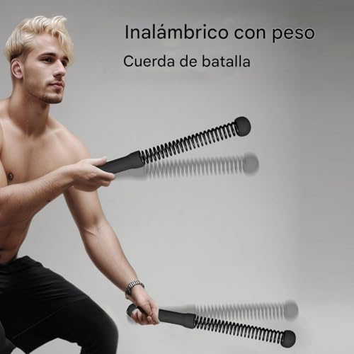Equipo de fuerza para atletas con dos cuerdas de ejercicio en casa 3