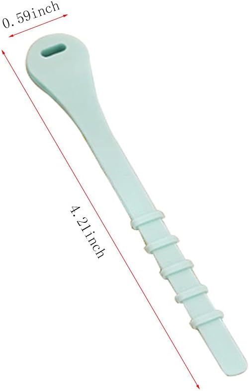 Lanebudd Cord Organizer Mini Silicone Reusable Fastening Cable Strap Wire Organizer Data Cable Headphone Cable Cable Winder 20 Pcs