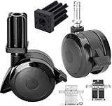 70360 Locking Caster w/Insert for Weber Genesis 300 Grill Parts Genesis E310 E320 S330, for Weber BBQ Wheel Replacement Grill Spirit 310 Parts Spirit E210 E310 for Webber Summit Grill Parts(2007-2011)