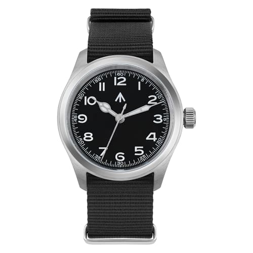 Image of TACTICAL FROG Militado ML08 Field Watch Japanese Sweep VH31 / 515 Movt with Calendar, Men's Military Watch Sapphire Crystal 10 ATM Waterproof Analog Watches for Men
