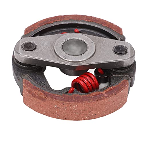 Kupplungsbelag mit Feder, Metalllegierung Keramik Heavy Duty High Torque Dirt Bike Kupplungsbelag Verschleißschutz für 2-Takt 43cc 47cc 49cc Pocket Quad Crosser 4 Wheeler