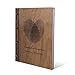 Produktbild Stammbuch Okoume Holz Gravur individuell Holzcover mit Echtleder Rücken und Extras Stammbuchformat hoch 175 x 220 mm - Fingerabdrücke