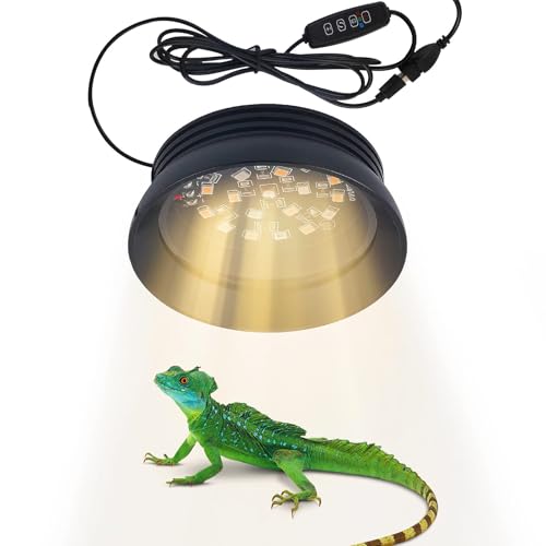 Prxyloxy YSKU0001 Uvb Light For Reptiles With Dimming & Timing, Adjustable Brightness Uva Uvb Reptile Light, Simulated Sunlight Reptile Light For Bearded Dragon Turtle Lizard cover