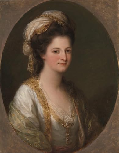 Portrait Lady Hervey par Angelica Kauffmann affiche murale poétique pour intérieur élégant