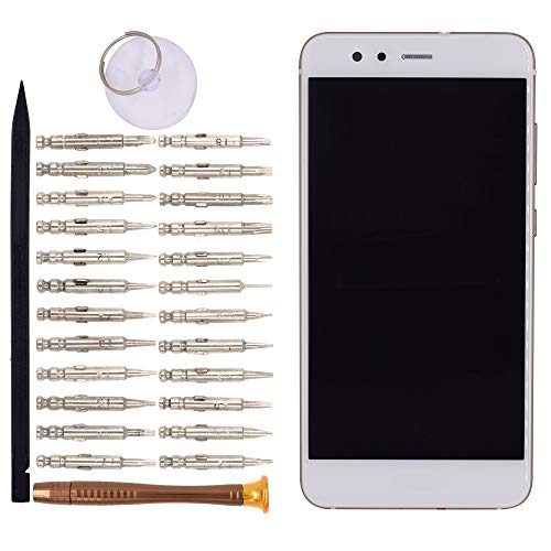 Image of LCD Digitizer Assembly with Front Housing Compatible with Huawei P10 Lite was-LX1 was-LX2 was-LX3 WAS-L03T WAS-AL00 WAS-TL10 WAS-LX2J(White)
