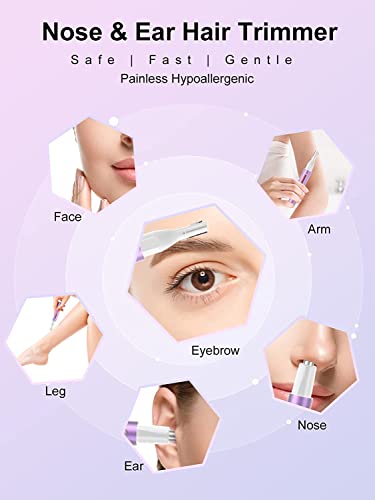 Nasenhaartrimmer Nasenhaarschneider Ohrhaartrimmer, 2 in 1 Professioneller , Präzisions Frauen...