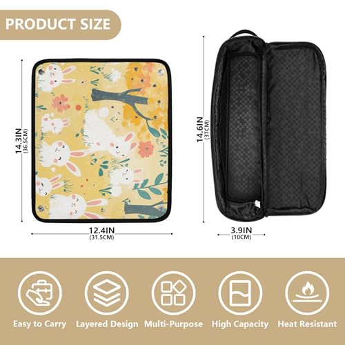 Bolsa de viaje para herramientas de cabello con aislante térmico miniatura 4