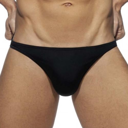 Men's Sexy Briefs Low-Rise Bikini Comfort Beach Briefs Solid Swimming Trunks Bathing Suit Swimming Board Shorts Swimwear