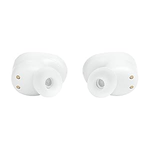 JBL Tune Buds - True wireless Noise Cancelling earbuds, JBL Pure Bass Sound, Bluetooth 5.3, 4-Mic technology for Crisp, Clear Calls, Up to 48 hours of battery life, Water and dust resistant (White)