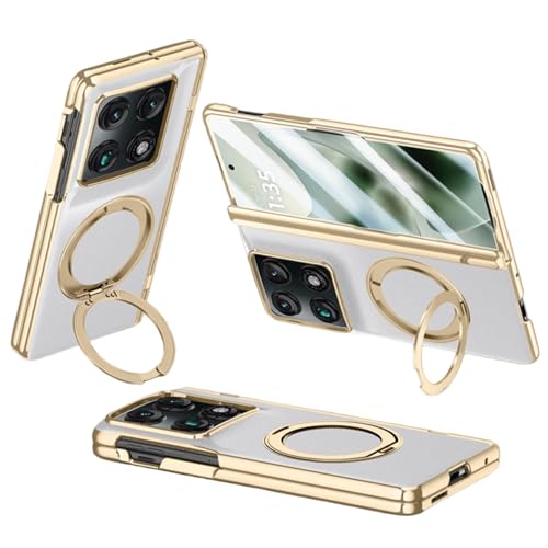 Moto Razr Fold �Ή� �P�[�X ���b�L���H���U�[ �k����̌^�J�o�[ 360 �x��]�����O�X�^���h�t�� ���C�����X�[�d�Ή� �ϏՌ��ی�J�o�[ (�O���[)