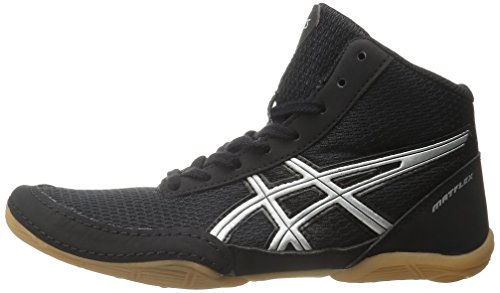 Asics Matflex 5 Gs Wrestling Shoe (Little Kid/Big Kid), Black/Silver, 2 M Us Little Kid #TOP7
