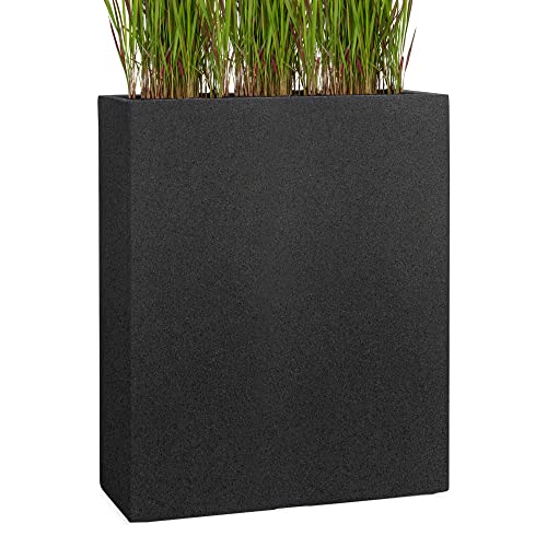 Pflanzwerk® Pflanzkübel Divider Granit Anthrazit 92x80x30cm *Frostbeständiger Blumenkübel* *UV-Schutz* *Qualitätsware*