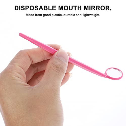 Einweg-Zahnspiegel mit langem Griff, Mundspiegel, Mund-Inspektionswerkzeuge für Zuhause, Krankenhaus, 40 Stück – Bild 5