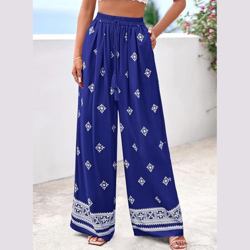 Pantalon élastique fluide à jambes larges pour un confort total