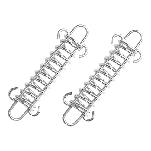 FamGift スプリングテンションバックル ステンレス鋼 テント防風バックル 2個 高弾性 安定性 屋外カーテン 海辺のビーチ最?合 三角テント 六角形テント ドームテント などに使用可能 携帯便利
