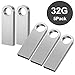 Produktbild 32GB USB Stick 5 Stück Memory Stick Speichersticks Metall USB 2.0 Flash Drives Pendrive Datenspeicher