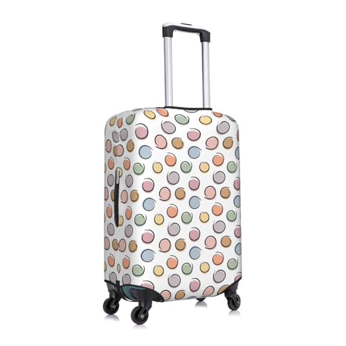 Abstractly Circles Luggage Cover Protector Anti-Scratch Washable Fits 18-32 Inch Luggage-X-Large3