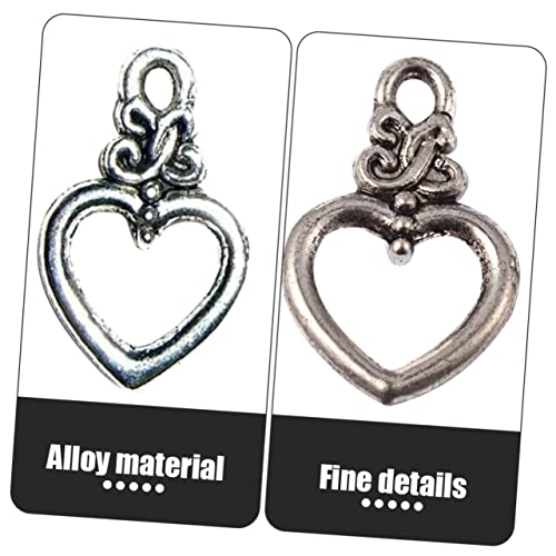 Fermoirs en forme de cœur argentés Gadpiparty pour création bijoux DIY