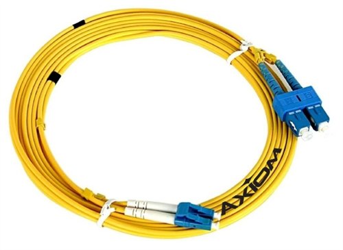Câble de fibre optique OS2 SC/SC Axiom 20m jaune mâle pour réseau