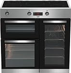 Beko 90cm Electric Range Cooker with Induction Hob - Stainless Steel - A/A Rated