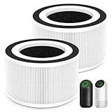 Sinnya 2-Pack True Replacement Filter Compatible with Afloia Fillo/Halo/Mook-a Allo, 3-in-1 High Efficiency True Filter for Fillo Filter
