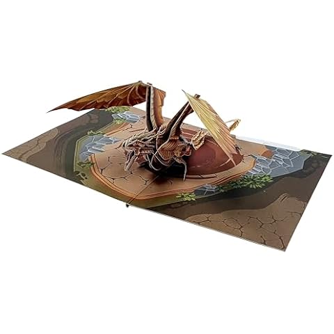 Mountain Dragon 3D Pop Up Birthday Card Cover