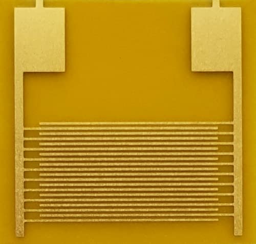 Chip sensor de humedad de gases con electrodos de 0.001mm para mediciones precisas