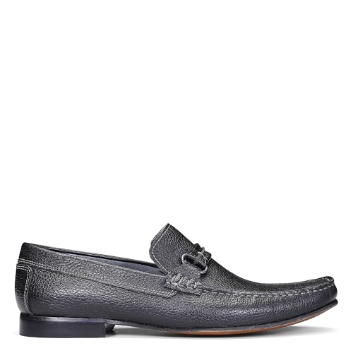Image of Donald Pliner Donnie Men's Slip-On Loafer - Stacked Heel - Classic Dress Loafers for Men, Memory Foam Insole, Slip-On Shoes for Men, Comfortable Dress Shoes