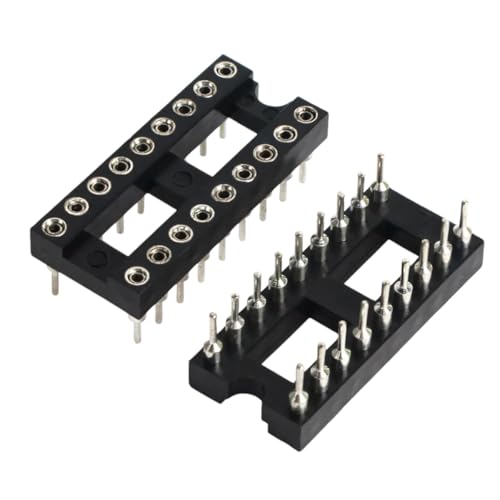 10PCS-20PCS DIP18 IC Round Hole Socket 18p DIP CHIP Test Holder Adaptor 18 PIN Dip-18 DIP 18PIN 2.54MM Pitch Connector