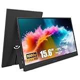 GEESUU Ecran Portable 15.6 Pouces, PC Screen FHD 1080p, Ecran IPS 60Hz, 99% sRGB, Haut parleurs, Screens Extender pour Laptop/PC/Mac/PS4/5/Xbox, HDMI 1.4 & Type C Port