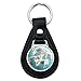Black Leather Sesame Street Cookie Monster Comic Keychain