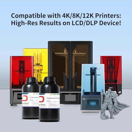 Image of Siraya Tech Fast ABS-Like 3D Printer Resin, Tough Grey, Enhanced Durability for 3D Printing, High Impact Resistance, Smooth Finish, Ideal for 4K /8K /12K LCD DLP SLA 3D Printer - 1kg