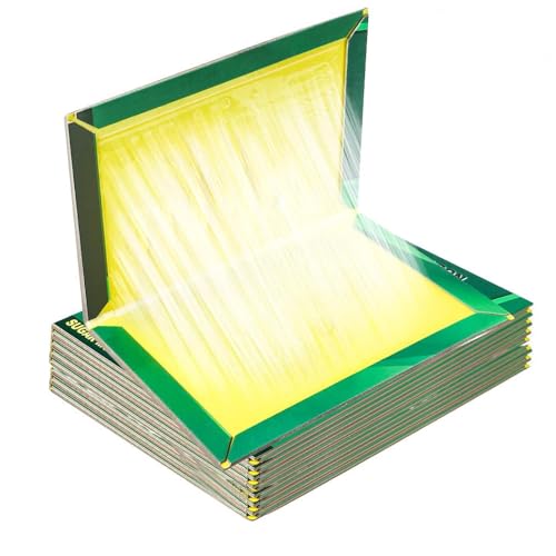 RQJLZ 6 Stück Klebefallen, Klebefalle Heimchenfalle,Kakerlakenfallen, Ungeziefer Falle, Stark Klebrig, zur Schädlingsbekämpfung, für Drinnen Draußen...