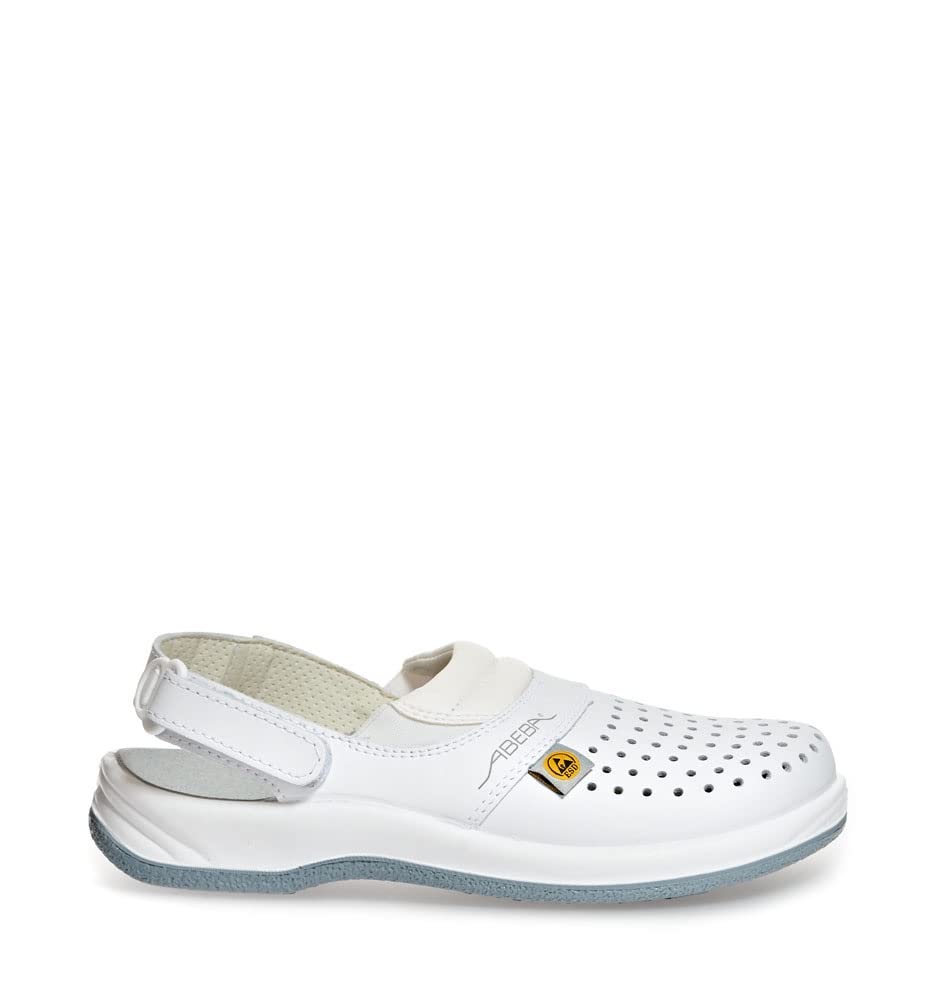 Abeba 38600-44 Size 44 "Arrow ESD-Occupational-Clog Shoe - White
