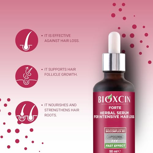 Anti-Hair Loss Hair Growth Serum Biotin & Keratin Hair Oil Treatment for Thinning, Weak & Damaged Hair Nourishing Scalp Serum for Stronger, Thicker, Fuller Hair, Men & Women, Daily Use 3 X 50 ML