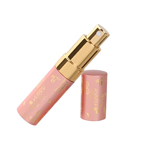 Preisvergleich Produktbild 15ml Parfüm Rasierwasser Zerstäuber Leere Sprüher Flasche Pumpe Reise Wiederbefüllbare Sprühdose - Rosa