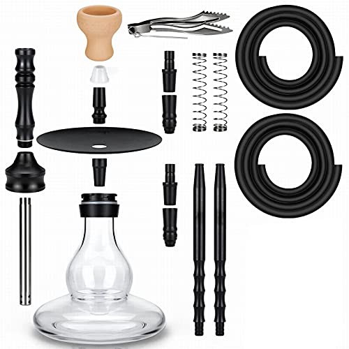 Hukahn-Kit 2-Armaturen + 2 Schläuche + 2 Mundstücke, Leichter, Shisha, Komplettes Wasser-Rohr-Kit Mit Kopfadapter Cut… – Bild 6