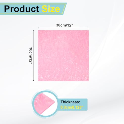 Image of MECCANIXITY 1 Pcs Glitter Pearl Acrylic Sheet,12 inch x 12 inch x 1 /8 inch Pearlescent Cast Pmma Plastic Sheets Extruded Translucent Blanks for DIY Art Crafting Laser Cutting & Engraving,Pink