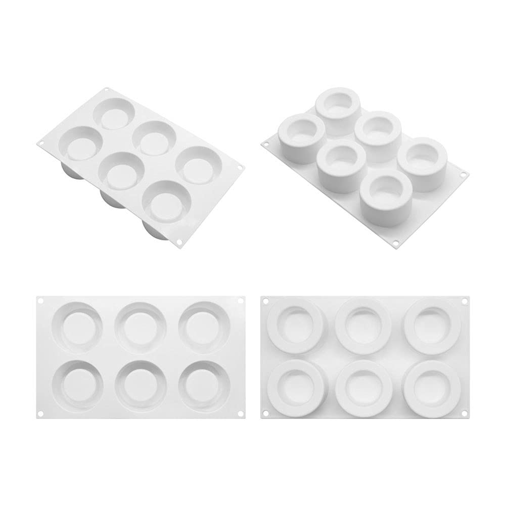 Molde de silicona para tartas de mousse antiadherente para hornear moldes de chocolate de primera calidad, baby shower, boda, fiesta de cumpleaños, decoración de pasteles (pudín)