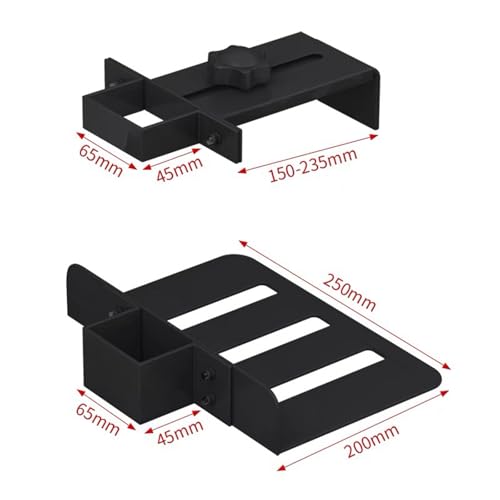 Soporte para PC de escritorio bajo mesa, soporte colgante para CPU, soporte resistente para torre de computadora (Negro) miniatura 4